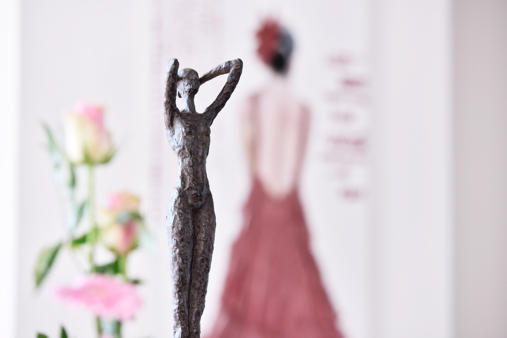Florales Detail der Frauenarztpraxis